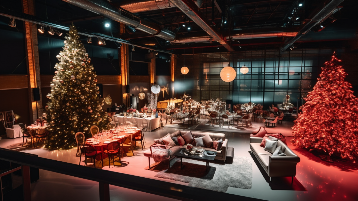 Weihnachtliche Lounge